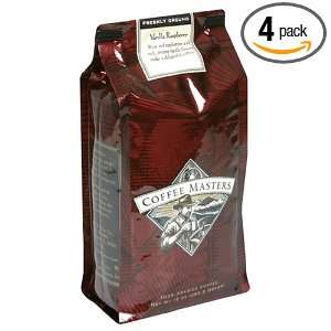   Flavored Coffee, Vanilla Raspberry, Ground, 12 Ounce Bags (Pack of 4