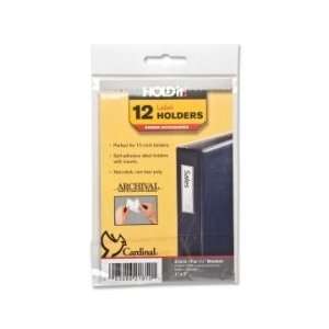  Cardinal HOLDit Label Holders   Clear   CRD21810 Office 