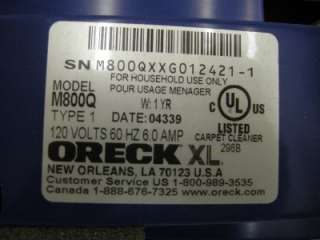 This is an Oreck Rinse A Matic Steemer Ultra. Model M800Q. This works 