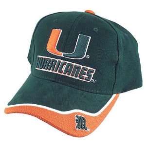 Miami Hurricanes Green Loud & Large Hat 