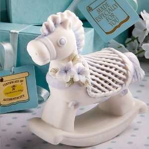    baby Collection blue rocking horse favors