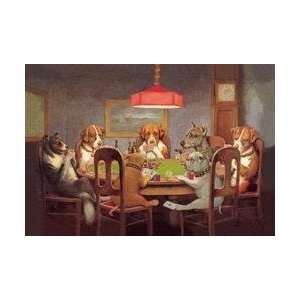   the Ace Under the Table (Dog Poker) 20x30 poster