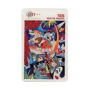 Collectible Phone Card $35. Flintstones Cartoon 35th Anniversary 
