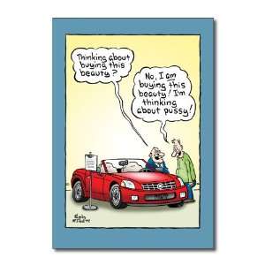  Funny Birthday Card Cadillac Humor Greeting Ron Kanfi 