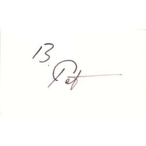  Bruce Petush American Cartoonist Autographed 3x5 Card 
