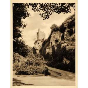  1932 Bock Casemates Ruin Castle Luxembourg Photogravure 