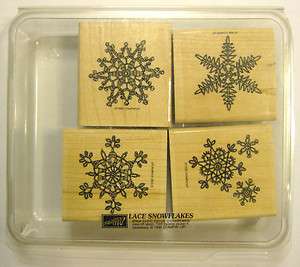 Stampin Up LACE SNOWFLAKES Stamp Set  