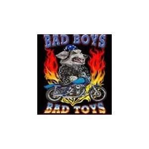  T shirts Bad to the Bone Bad Boys with Dog & Motorbike 