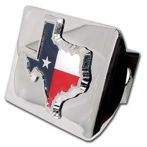  State of Texas Flag Chrome Hitch Cover Automotive