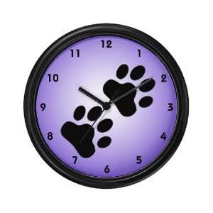  Dog/Cat paw Prints Art Wall Clock by 