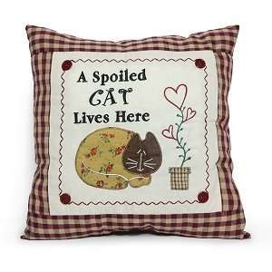  Decorative Throw Pillow Spoiled Cat