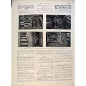  Catacombs Rome Italy Photographs Magnesium Light 1891 
