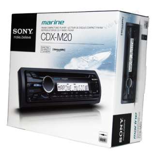 Sony CDX M20 Marine CD/CD R/CD RW/ Stereo Receiver with Front Aux 