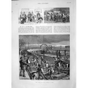   1892 Broad Gauge Railway Surfacemen Saltash Plympton