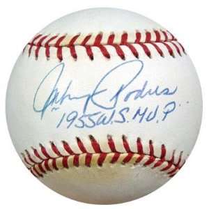  Johnny Podres Autographed Ball   NL 1955 WS MVP PSA DNA 
