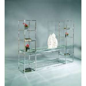 Console w/ Etagere by Bassett Mirror Company   Clear Mirror (T1494 