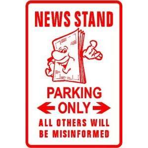  NEWS STAND PARKING magazine paper NEW sign