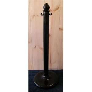  Plastic Stanchion for Crowd Control   Black Office 
