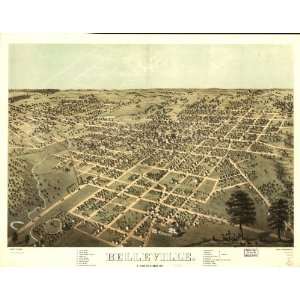   St. Clair Co., Illinois 1867. Drawn by R. sic Ruger.