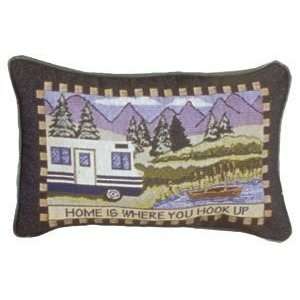   Where You Hook Up Tapestry Toss Pillow Made in the USA