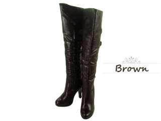   Over the Knee High Faux Leather High Heels Boots   Carnival  