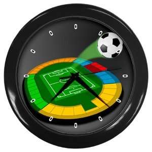  Soccer Field Wall Clock (Black)