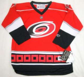 NHL Reebok Carolina Hurricanes Youth Team Color Jersey Red *NEW 