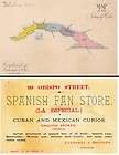28222 circa 1880s carranza spanish fan store map of island