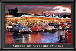 MELS DRIVE IN 12x18 Electric Art LED Picture in 3 sizes  