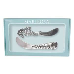    Mariposa Boxed Seahorse & Shell Spreaders