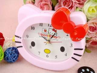 Hello Kitty Plastic Desk Swing Alarm Clock Pink  