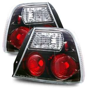  00 02 Hyundai Accent Coupe Black Tail Lights Automotive