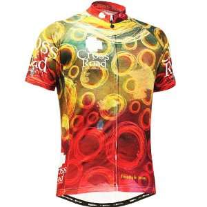 Fixgear Cycling Jersey Red / Yellow Custom Road Bike Clothes Cs_402 