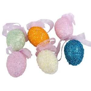   Colored Easter Egg Ornaments   12 Total Eggs Arts, Crafts & Sewing