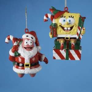  Pack of 36 SpongeBob Elf and Patrick Santa Blow Mold 