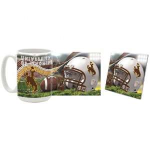  Wyoming Cowboys Stadium Mug and Coaster Set Sports 