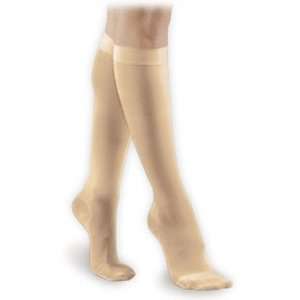  Soft Fit 20 30 mmHg Knee High, Closed Toe, Barely Beige 