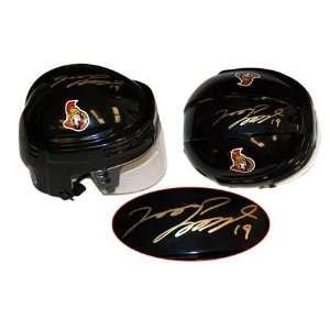  Jason Spezza Signed Mini Helmet Ottawa Senators 6 Black 