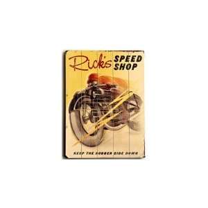  Motorcycle Speed Shop Personalized Sign (Comes in 4 Sizes 