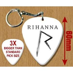  Rihanna BIG Guitar Pick Keyring Musical Instruments