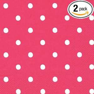   Napkins, Large Spot Red, 20 Count (Pack of 2)
