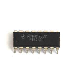 10pc DIP IC MC14017BCP ( MC14017 CD4017 4017 ) Motorola  