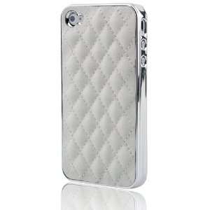  Leather Chrome Case Cover for All Apple iPhone 4S and CDMA iPhone 