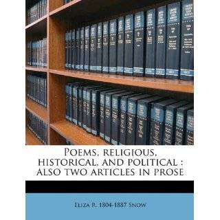 Poems, religious, historical, and political also two articles in 