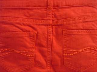 CELEBRITY PINK Red Denim Jean Micro Mini Skirt Size 5  