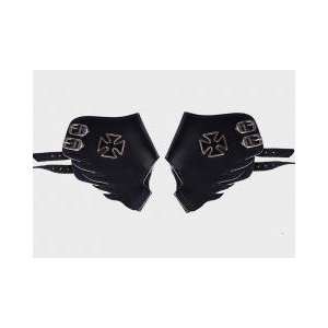 Punk Rock Fashion Apparel Cross Glove Half Finger   Available in Right 