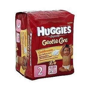  Huggies Gentle Care ~Size 2 ~40 Diapers Baby