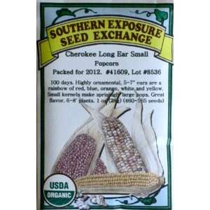  Cherokee Long Ear Popcorn Seed USDA Certified Organic 