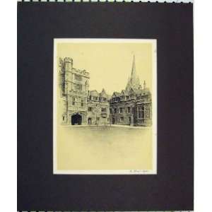   1934 Anique Print View St MaryS Spire Church Building