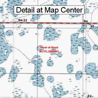   Map   West of Rood, Florida (Folded/Waterproof)